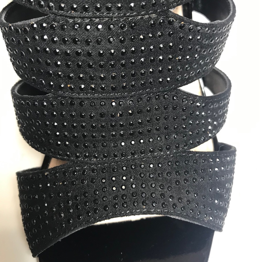 Nina Rhinestone gladiator open toes shoes. - Picture 8 of 9